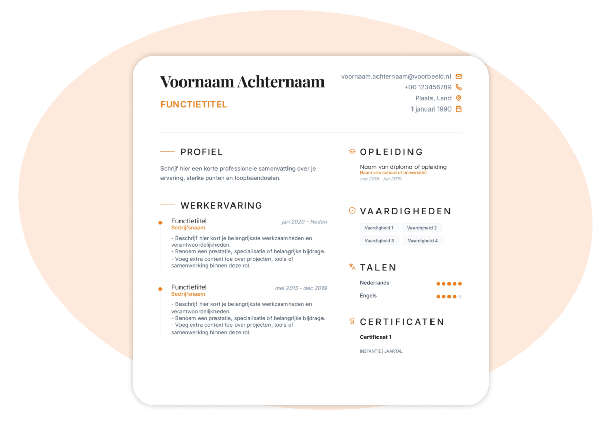 Gratis CV Maken